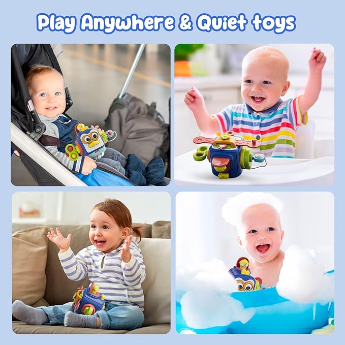 OSIMILY Toys for 1 Year Old Boy, Busy Cube Montessori Toys for 1+ Year Old,Sensory Toys for Toddlers 1-3,Fine Motor Skills Educational Toys,Birthday Gift for Baby Aged 6, 9, 10, 12, 18 Months