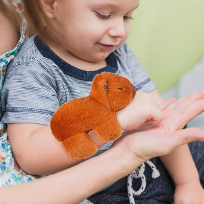 Animal Slap Bracelets Capybara Plush Toy Capybara Slap Bracelet Capybara Huggers Slap Bracelets Animal Toy Stuffed Animal Slap Band for Birthday Party