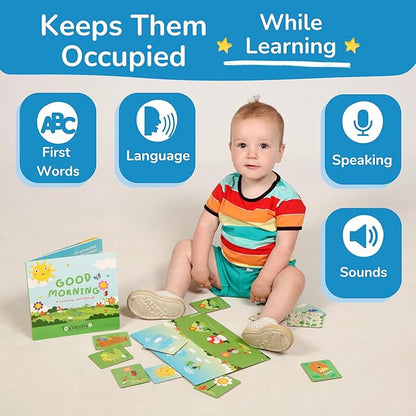 Toddler Learning Activities & Games,Board Books,Flash Cards,and Toys for Infant, 1,2 Year Old Boy & Birthday Gifts for Boys & Toddlers Aged 6,8,12,15,18+,24 Month Old and 1+,1-2,1-3 yr olds