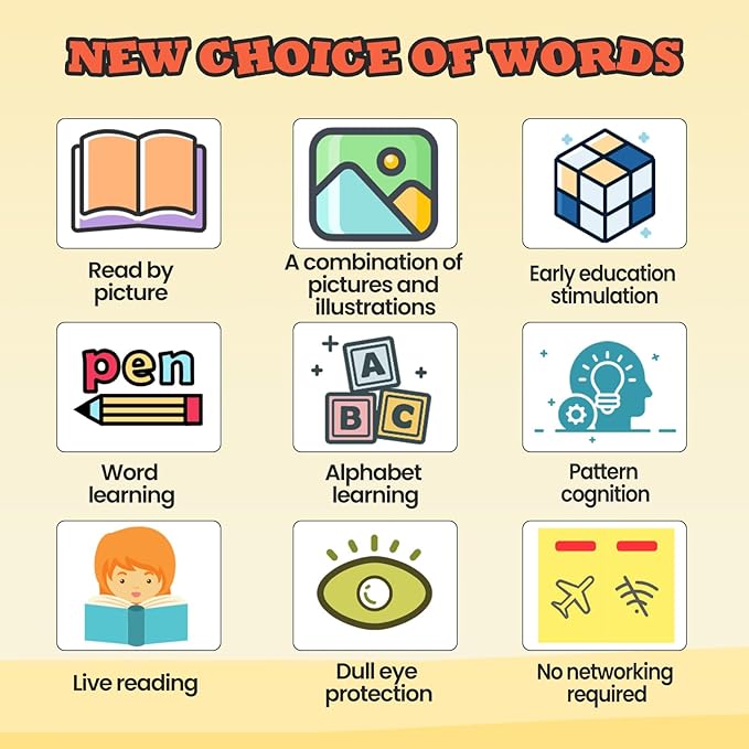 Learning Montessori Toys,224 Sight Words Talking Flash Cards,Toddler Toys for 18 Months+ 2 3 4 5 Year Old Boys and Girls,Educational Preschool Gifts