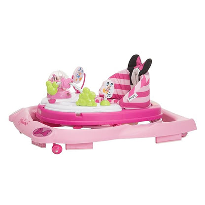 Disney Baby Minnie Mouse Baby Walkers and Activity Center, Pink Glitter Music and Lights Walker