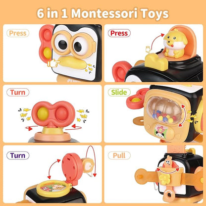 OSIMILY Montessori Toys for 1 Year Old, Busy Cube for 1 Year Old Boy Gifts,Sensory Toys for Toddlers 1-3,Fine Motor Skills Educational Toys,Birthday Gift for Baby Aged 6, 9, 10, 12, 18 Months