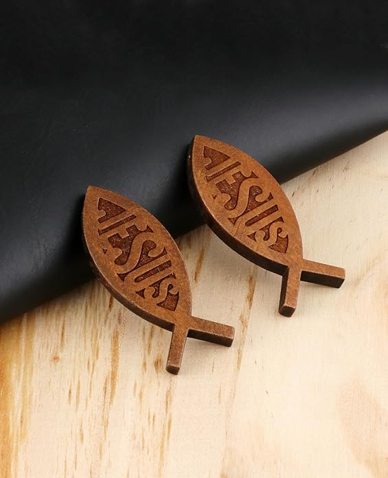 COTTVOTT Wooden Christian Jesus Cross/Orthodox Crucifix Charms Pendants for Rosary Necklace, DIY Jewelry Making Accessories Parts