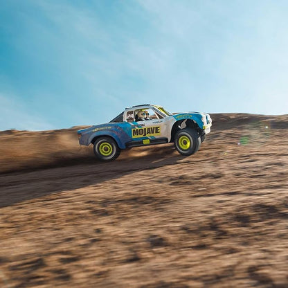 ARRMA RC Truck Mojave GROM 4x4 Smart Small Scale Desert Truck, RTR (with Battery and Charger Included) Blue/White ARA2104T2