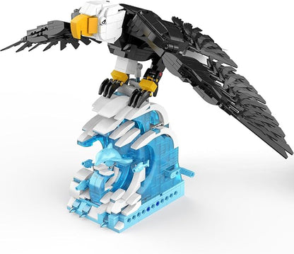 Ideas Eagle Animals Building Set, MOC Eagle Creative Bird Model, Creator 2 in 1 Animal Lover Owl Birds Kit Collectible Gifts Toys for Adults and Kids Age 12+ (1018 PCS)