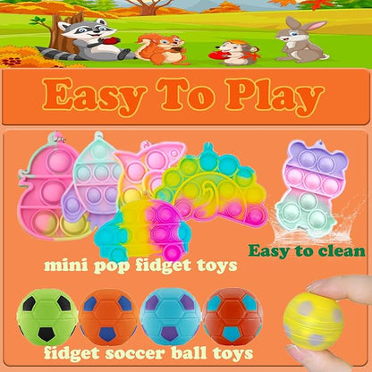 116 Pcs Prizes for Kids Classroom, Treasure Box Toys for Classroom, Treasure Chest, Birthday Party Favors for Kids 4-8, Pinata Fillers Goodie Bag Stuffers, Bulk Valentines Gift for Kids Classroom