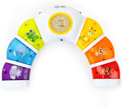 Baby Einstein Glow & Discover Light Bar Musical Toy, Activity Station, Sitting Up and Tummy Time Toy, Color and Animal Learning Toy, Infant Ages 3 Months+