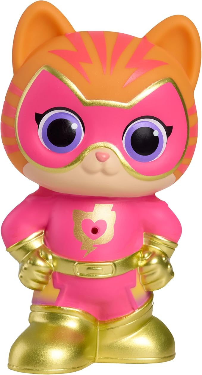 Disney Jr. SuperKitties Water Squirters 4-Pack Set, Bath Toys, Amazon Exclusive, Water Toys for Fans, Girls, Kids, Ages 3 and Up by Just Play, Kids Toys for Ages 3 Up by Just Play