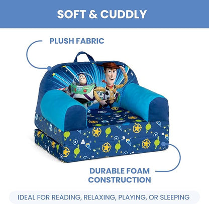 Delta Children - Toy Story Cozee Buddy Flip-Out Kids Chair, Blue