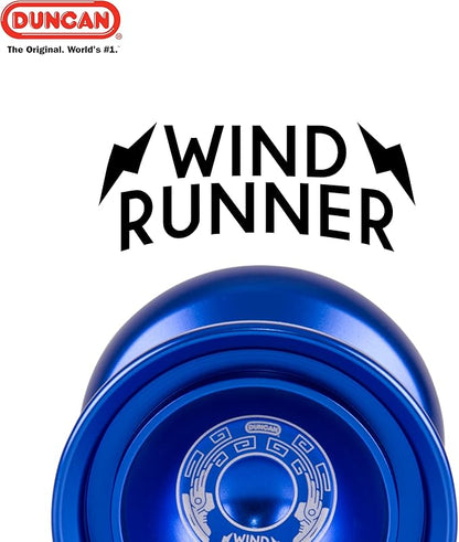 Duncan Toys Windrunner Yo-Yo [Green] - Unresponsive Pro Level Aluminum Yo-Yo with Double Rim, Concave Bearing, SG Sticker Response