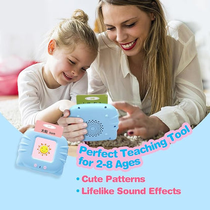 Chinese & English Bilingual Talking Flash Cards for Toddler/Beginning - Learning Educational Toy to Learn Chinese/English,Talking Flash Cards for Ages 2+