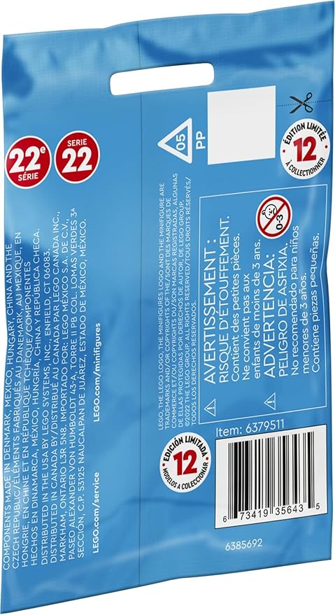LEGO Minifigures Series 22 71032 Limited Edition Building Kit; Collectible Toys for Creative Fun for Ages 5+ (1 of 12 to Collect)