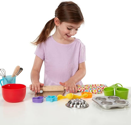 Melissa & Doug Baking Play Set (20 pcs) - Play Kitchen Accessories