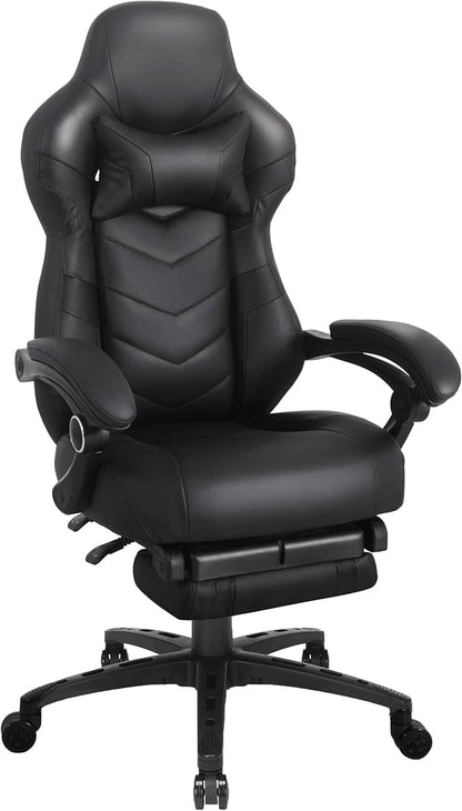 Gaming Chair High Back Ergonomic Racing Computer Desk with Comfortable Lumbar Support and Headrest Girl Gamer Height Adjustable