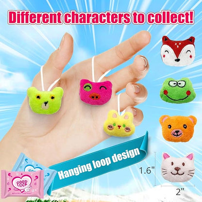 24-Pack Mini Stuffed Animals Blind Bags: Bulk Small Stuffed Animals for Kids, Cute Plush Keychains, Party Favors for Kids, Classroom Prizes, Claw Machine Toys, Birthday Gifts