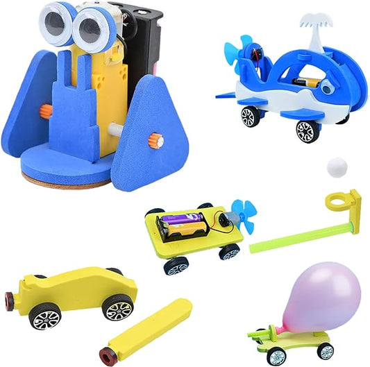 STEM Kits for Kids Ages 5-7, DIY Crafts 5 Set Science Kit, STEM Robotics Kids Toy for Boys Age 8-12, Science Kits for Kids Birthday