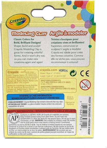 Crayola Modeling Clay .6oz 8/Pkg-Basic