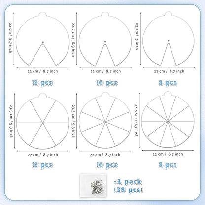 COcnny Spinning Coloring Wheel Craft - 30 Set Color Your Own Spinning Paper for Kids, DIY Color Blank Wheel Cards Kit, Summer Crafts Art Game for Sunday School Activities Home Classroom Party Supplies