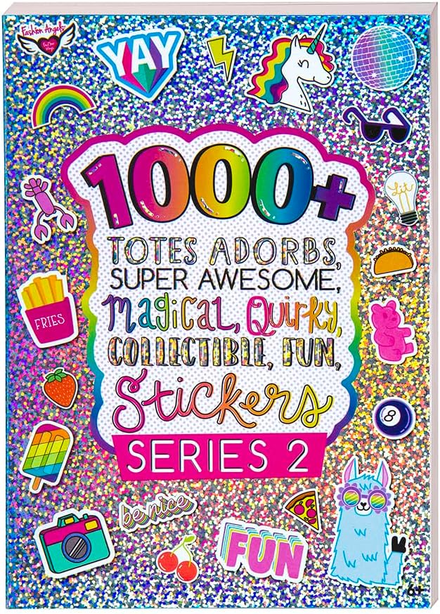 Fashion Angels 1,000+ Totes Adorbs Sticker Book, Includes Fun & Colorful Craft Stickers, Ideal for Accessorizing Kids & Teens Notebooks, Journals & More
