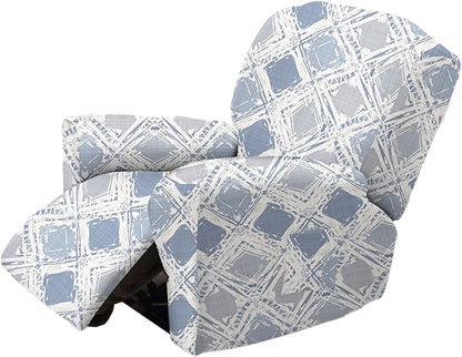 NILUOH Recliner Covers 4-Pieces Stretch Lazy Boy Recliner Chair Covers with Pocket Floral Pattern Reclining Slipcovers Soft Sofa Slipcover Furniture Protector for Pets Kids (Recliner, Pattern 55)