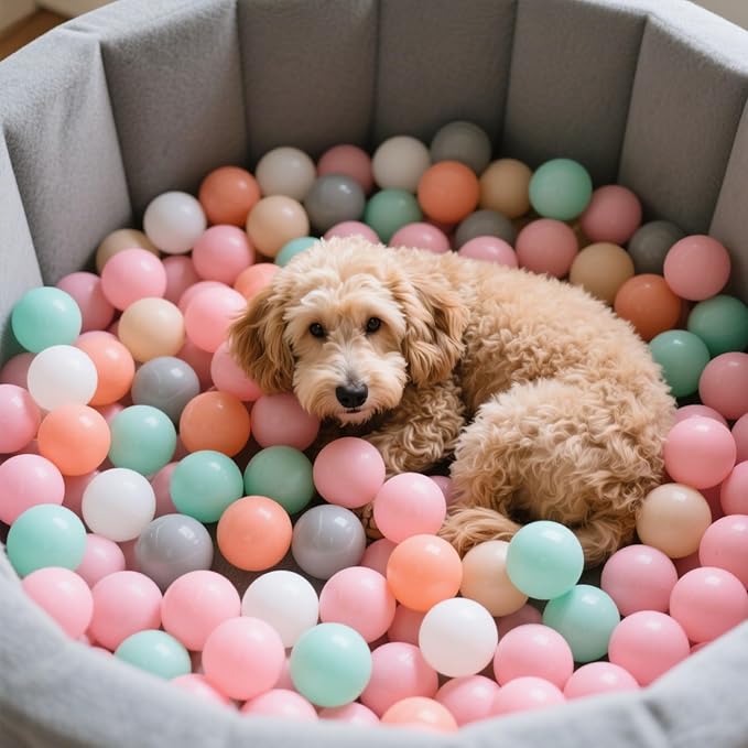 GOGOSO Balls for Ball Pit - Plastic Ball for Toddlers, Baby Kids Ball Pool Decoration 50 100 200 300 500 1000 (6 Colors, 1000 Balls)