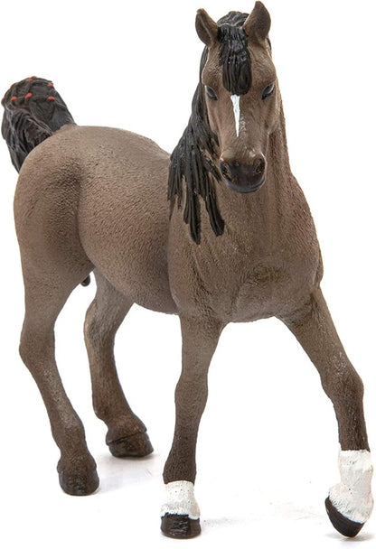 Schleich Horse Club Arabian Stallion Figurine - Detailed Horse Toy with Distinctive High Tail Carriage, Durable for Education and Imaginative Play for Boys and Girls, Gift for Kids Ages 5+