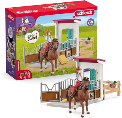 Schleich Horse Box with Hannah & Cayenne