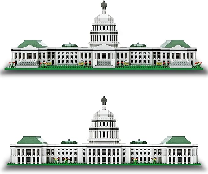 SEMKY Micro Mini Blocks United States Capitol Famous Landmark Model Set,(2888Pieces) -Building and Architecture Toys Gifts for Kid and Adult