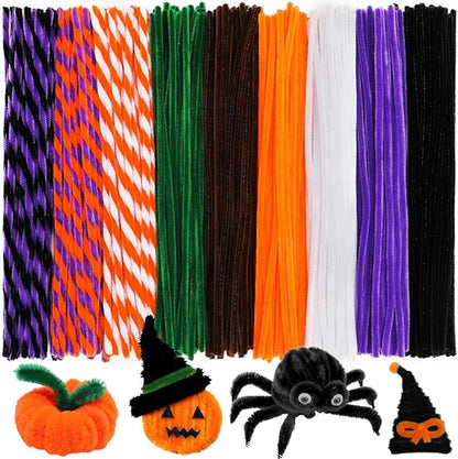 Praisebank 150pcs Halloween Pipe Cleaners, Pipe Cleaners, Pipe Cleaners for Crafts.