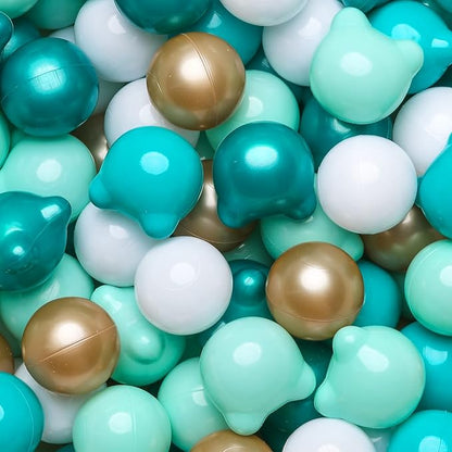 GOGOSO Bear Ball Pit Balls Shapes BPA Free Plastic Play Balls Crush Proof Kids Toddlers Baby Pastel Pelotas Toy Shaped Giant Friendship Bracelet