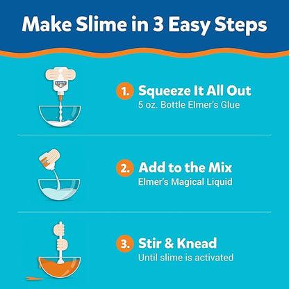 Elmer’s Metallic Slime Kit | Slime Supplies Include Elmer’s Metallic Glue, Elmer’s Magical Liquid Slime Activator, 4 Piece Kit
