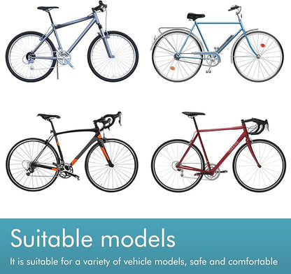 Kids Bike Seat with Handlebar Attachment Detachable Front Mounted Child Bicycle Seats with Foot Pedals for Children 2~5 Years Compatible with All Adult Mountain Bikes