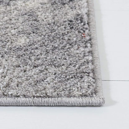 SAFAVIEH Adirondack Collection Area Rug - 9' x 12', Orange & Grey, Modern Abstract Design, Non-Shedding & Easy Care, Ideal for High Traffic Areas in Living Room, Bedroom (ADR134P)