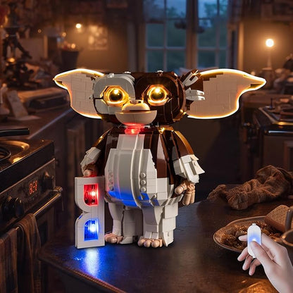Nitemode Light Kit Compatible with Lego 21361 Gremlins: Gizmo, Upgraded Brightness Adjustable Lighting Accessories(No Model)