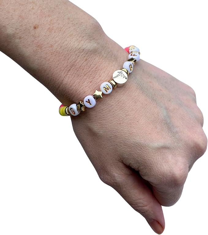 Gymnastics Bracelet Kit for Girls - DIY Friendship Bracelets for Gymnasts - Fun Gymnastics Gift for Girls