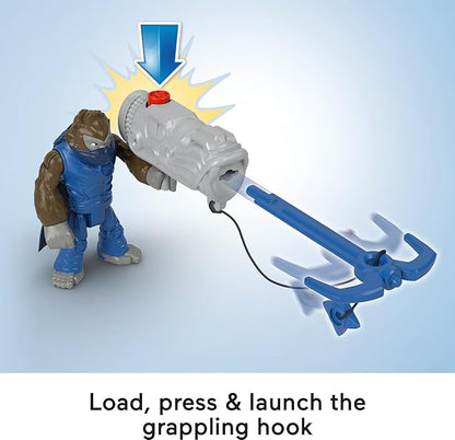 Fisher-Price Imaginext Preschool Toys Boss Level Army Pack 9-Piece Monkey & Gorilla Figure Set for Pretend Play Ages 3+ Years