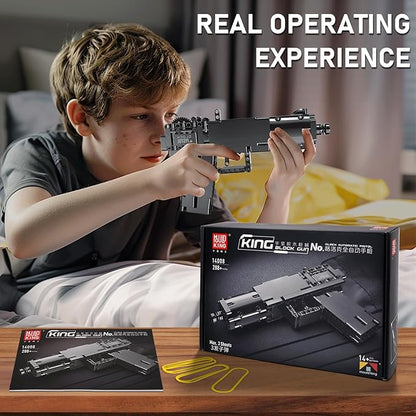 Mould King 14008 Gun Building Block Toy, Assembly Gun Building Block Toy for Kids Age 8+, 288+ Pieces Handgun Building Blocks Toy Gifts for Boys and Girls