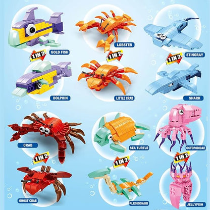 12 Packs Mini Animals Building Blocks Sets Dog Cat Building Toys Party Favors for Kids Educational Brick Kits,Goodie Bags,Classroom Prizes, Birthday Valentines Easter Gifts for Kids Boys