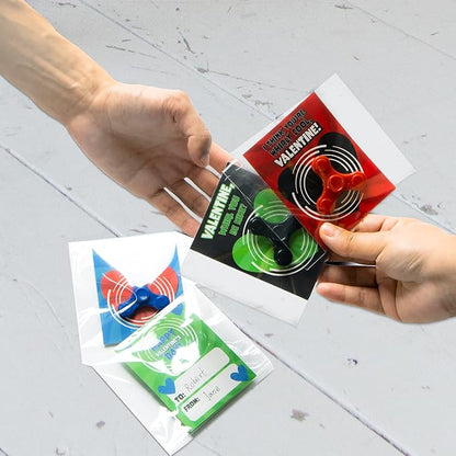 JOYIN 28 Packs Valentines Cards with Fidget Spinner, Stress Relief Hand Finger Spinner Fidget Toy for Valentine’s Day Kids School Classroom Prizes, Gift Exchange,Party Favor Exchange Gift Rewards