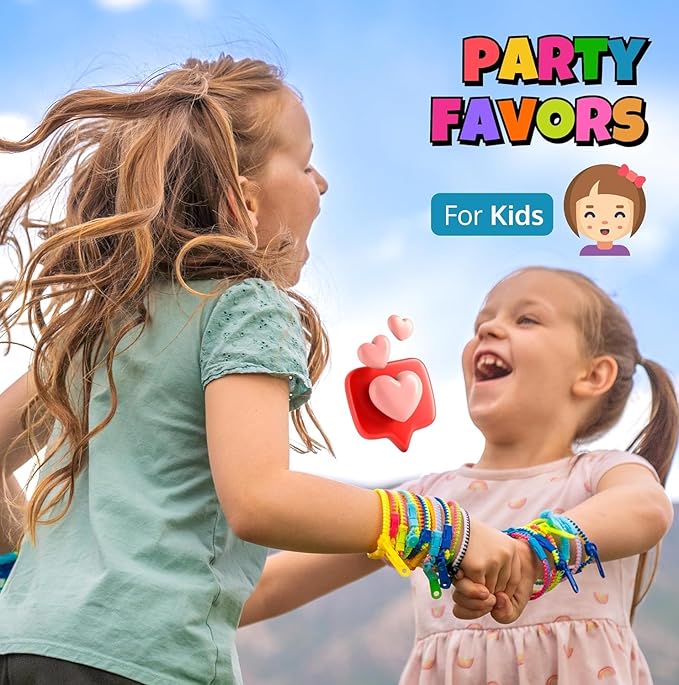 UpBrands Zipper Bracelets 6.5 Inches Sensory Toys Bulk Set, Multicolored, Kit for Birthday, Party Favors for Kids, Goodie Bags, Easter Egg & Pinata Fillers, Students Incentives (48 Pack)