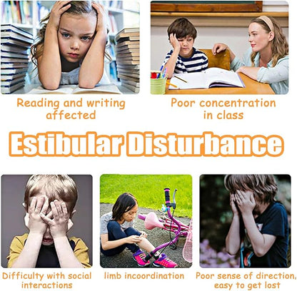 Kids Sensory Swivel Chair,Autism Sensory Spinning Chair for Kids,Sensory Spinning Toy Chair,Kids Coordination Sensory Swivel Products for Ages 3 Years and UP,Training Body Coordination