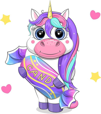 Junrife 5D Diamond Craft Kits Stickers for Kids,Gem Kids' Paint by Number Kits Mosaic Sticker - Best Gifts for Girls Over Ages 6 Easy for Kids Adult Beginners