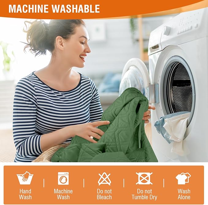 VANSOFY Loveseat Recliner Cover with Console 100% Waterproof Sofa Slipcovers Non-Slip Reclining Couch Cover Split Sofa Covers Furniture Protector for Pets, Dogs(Vine Green)