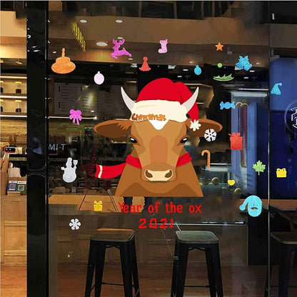 Foam Christmas Stickers,100pcs Glitter Self-Adhesive EVA Stickers Xmas Snowman Snowflake Cake Tree Gift Sugar Foam Stickers for Classroom Decorations Crafts DIY Scrapbooking Card