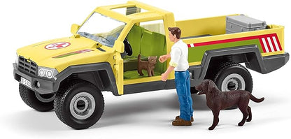 Schleich Vet Visit to the Farm Farm World 12-Piece Veterinarian and Truck Toy Set with Animal Toys for Kids Ages 3-8