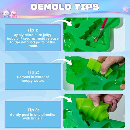 BEEMOHARD Squishy Gel for Taba Squishy Kit with Christmas Mold, All-in-one 18OZ Beginner Kit, Soft and Fun Stress Relief Entertainment Ideal Gift