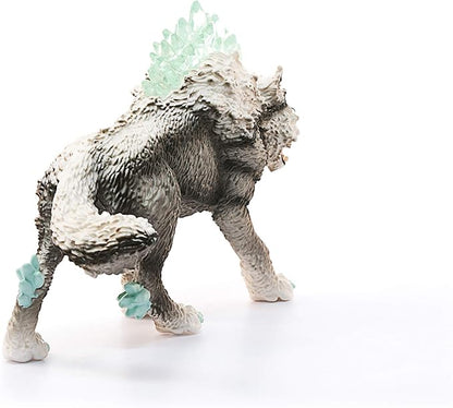 Schleich Eldrador Monster Creatures Mythical Snow Wolf Action Figure - Magical Ice Monster Snow Wolf Animal Figurine, Ferocious Enchanting Realistic Creature Toy for Boys, Girls, Gift for Kids Age 7+