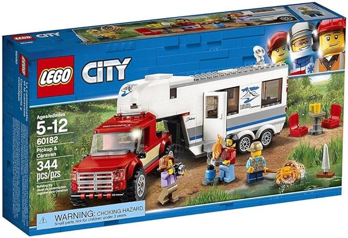 LEGO City Pickup & Caravan 60182 Building Kit (344 Pieces)
