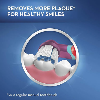 Oral-B Kids Extra Soft Replacement Brush Heads featuring Disney Princesses, Ages 3+, 2 count