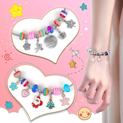HYASIA Charm Bracelet Making Kit & Unicorn Gifts for Girls, Kids Toys Arts Crafts for Girls Age 8-12, Jewelry Making Supplies Set, The Perfect Gifts for Girls Birthday Party Game Children Christmas